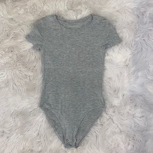 AE Gray SS Bodysuit